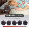 Sonic Bomb Dual Extra Loud Alarm Clock with Bed Shaker, Black | Sonic Alert Vibrating, Heavy Sleepers, Battery Backup | Wake with a Shake view 3