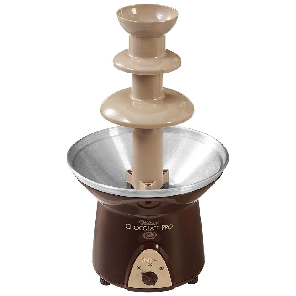Wilton Chocolate Pro Chocolate Fountain and Fondue Fountain - Designed to Keep Chocolate Melted for Easy Treat Dipping, 3-Tier, 16-Inches Tall, 4-lb Capacity
