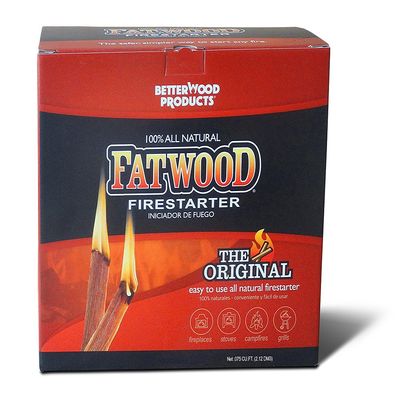 Better Wood Products Fatwood Firestarter Box, 3-Pounds