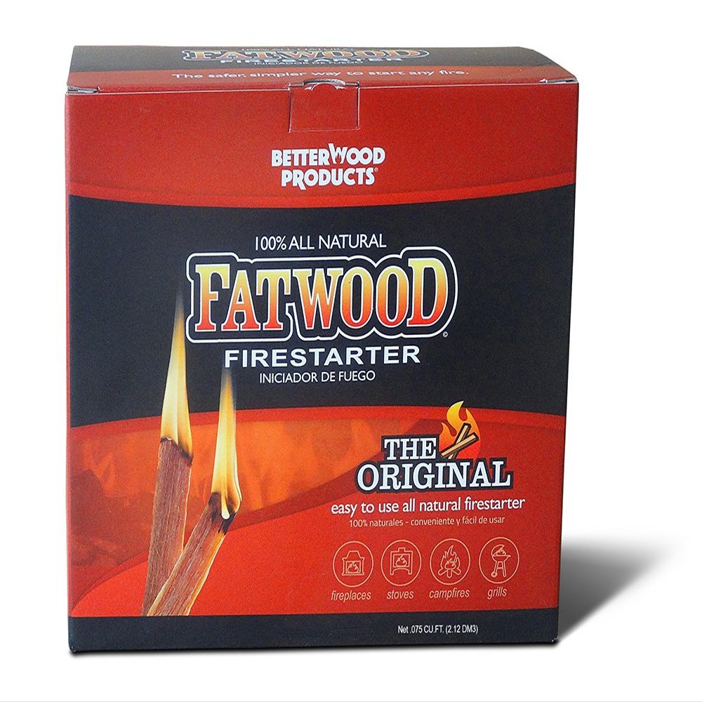 Better Wood Products Fatwood Firestarter Box, 3-Pounds