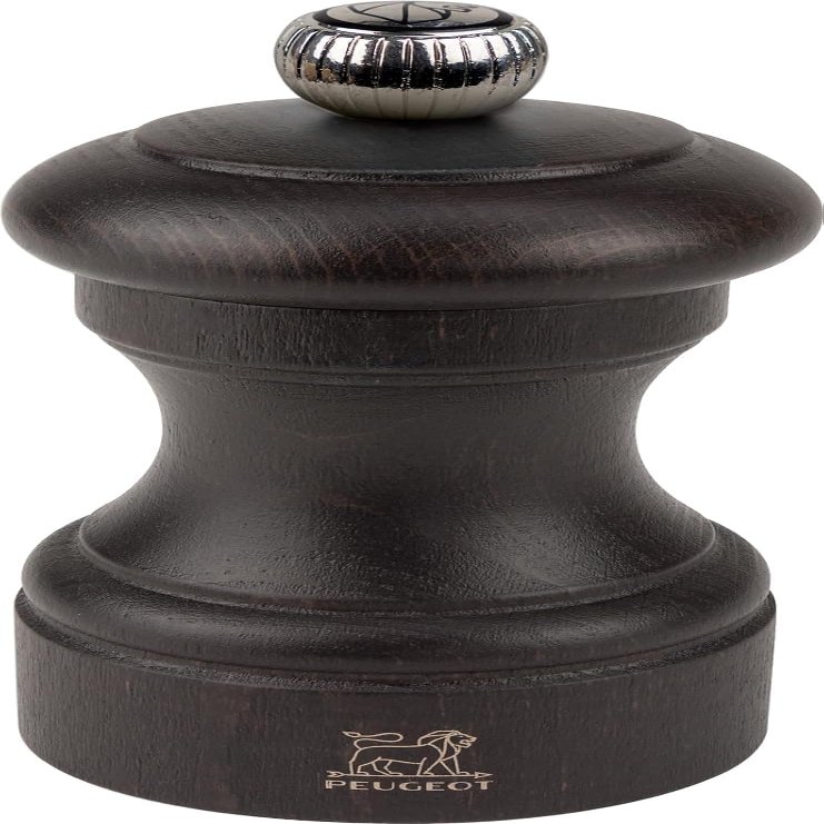 Peugeot - Bistro Manual Pepper Mill - Classic Adjustable Grinder - Beechwood, Chocolate