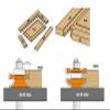 CMT 891.503.11 2-Piece Rail & Stile Bit Set, 1/2-Inch Shank, 1-3/4-Inch Diameter, Carbide-Tipped view 3