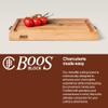 John Boos Handle Boards Series Rectangular Wooden Maple Cutting Board 24x18  2.25 Thick, 30-lb Reversible Butcher Block with Juice Groove, Edge-Grain & Metal Handles view 4