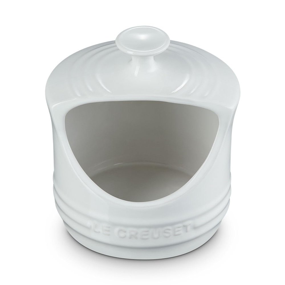 Le Creuset Stoneware Salt Crock, 10 oz., white