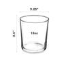 Bormioli Rocco Bodega Collection Glassware  Set Of 12 Medium 12 Ounce Drinking Glasses For Water, Beverages & Cocktails  12oz Clear Tempered Glass Tumblers view 2