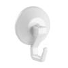 iDesign Power Lock Bathroom Shower Plastic Suction Cup Hooks for Loofah - Set of 2, White view 1