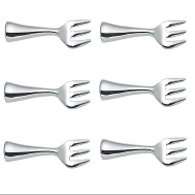 Alessi LCD01/5 "Caccia" Dessert Fork, Silver