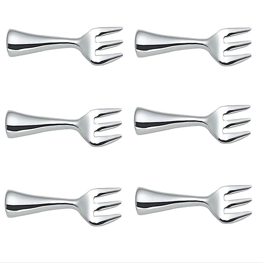 Alessi LCD01/5 "Caccia" Dessert Fork, Silver