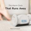 CLOCKY Alarm Clock on Wheels  Loud Rolling Alarm Clock for Heavy Sleepers | Runaway Clock That Jumps & Runs to Wake You Up | Funny Unique Gift for Adults & Teens (White) view 3