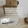 CLOCKY Alarm Clock on Wheels  Loud Rolling Alarm Clock for Heavy Sleepers | Runaway Clock That Jumps & Runs to Wake You Up | Funny Unique Gift for Adults & Teens (White) view 4