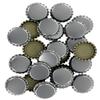 144 Oxygen Absorbing Beer Bottle Caps, 26mm US Standard Size Pry Off Silver Crown Caps for Homebrew, PVC Free Caps for Beer Bottles view 2