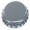 144 Oxygen Absorbing Beer Bottle Caps, 26mm US Standard Size Pry Off Silver Crown Caps for Homebrew, PVC Free Caps for Beer Bottles view 3