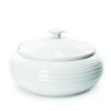 Portmeirion Sophie Conran White Low Casserole Dish - 6 Pint Fine Porcelain Round Bakeware, Oven to Table Cookware for Family Dinners, Freezer, Microwave & Dishwasher Safe view 1