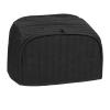 RITZ Premium Universal Two Slice Toaster Cover, 11.25" x 5.75" x 7", Polyester and Cotton Quilted, Fingerprint Protector, Super Soft Appliance & Dust Cover, Appliance NOT Included, Black view 1