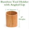 Lipper International 8827 Bamboo Wood Kitchen Tool Holder, 5-1/2" x 8" view 2