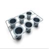 Fox Run Non-Stick Popover Pan, 6 Cup Yorkshire Pudding Pan, Grey view 1
