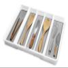 madesmart Expandable Utensil Tray-White | Classic Collection | 5-Compartments | Kitchen Organizer | Soft-Grip Lining and Non-Slip Rubber Feet | Easy to Clean | BPA-Free view 2