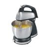 Hamilton Beach Classic Hand and Stand Mixer, 4 Quarts, 6 Speeds with QuickBurst, 290 Watts, Bowl Rest, Black and Stainless (64650),, Stand Mixer - Discontinued view 1