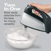 Hamilton Beach Classic Hand and Stand Mixer, 4 Quarts, 6 Speeds with QuickBurst, 290 Watts, Bowl Rest, Black and Stainless (64650),, Stand Mixer - Discontinued view 2