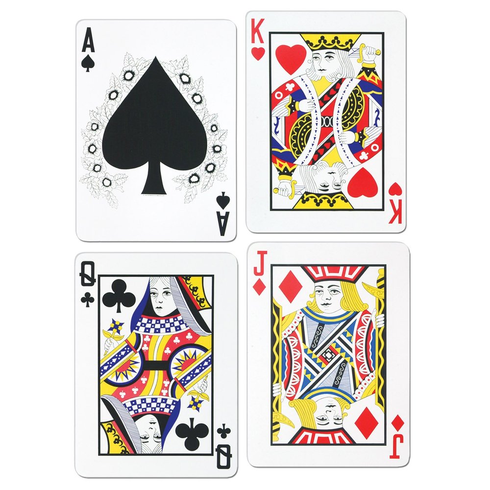 Beistle Pkgd Playing Card Cutouts