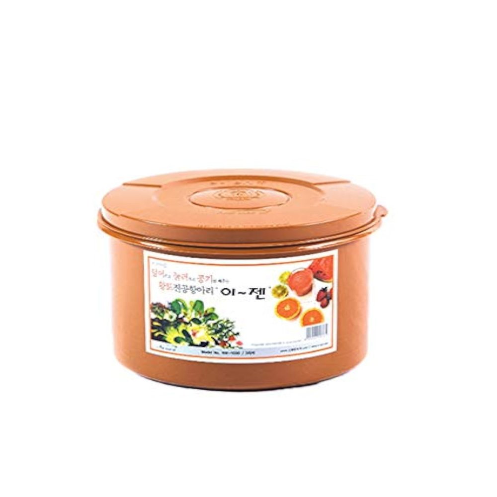 e-jen Premium Kimchi, Sauerkraut Container Probiotic Fermentation with Inner Vacuum Lid Round (0.8 gal/ 3L)
