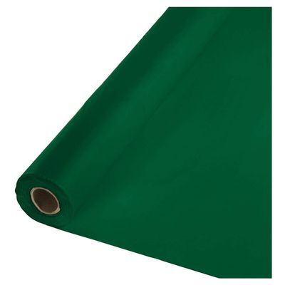 Party Favors Plus Hunter Green 40" X 100 Ft Heavy Duty Banquet Roll Plastic Table Cloth