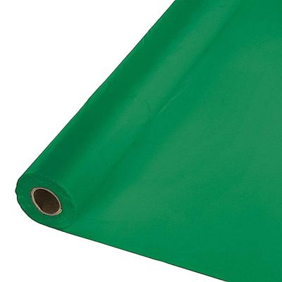 Party Favors Plus Green 40" X 100 Ft Heavy Duty Banquet Roll Plastic Table Cloth