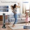 Lasko Oscillating Tower Fan with Remote, Quiet Floor Fans for Bedroom, 42", Silver T42951 view 4