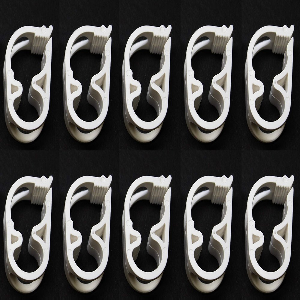 Large Tubing/Siphon Hose Shut Off Plastic Pinch Clamp Fits 7/16 in O.D. Tubing 7 Position Ratcheted Flow Control Valve Closure - Multi-Pack for Home Brewing Beer or Wine Making