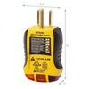 Sperry Instruments GFI6302 GFCI Outlet / Receptacle Tester, Standard 120V AC Outlets, 7 Visual Indication / Wiring Legend, Home & Professional Use, Yellow & Black view 3