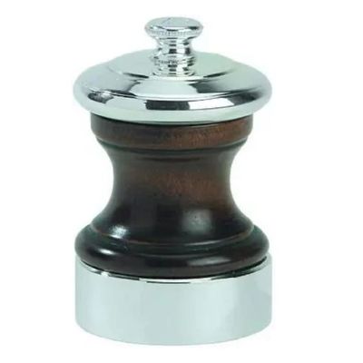 Peugeot Palace 4 Inch Silver Plated Pepper Mill, Antique Brown, 7.20 x 5.20 x 10.00 cm (19570)