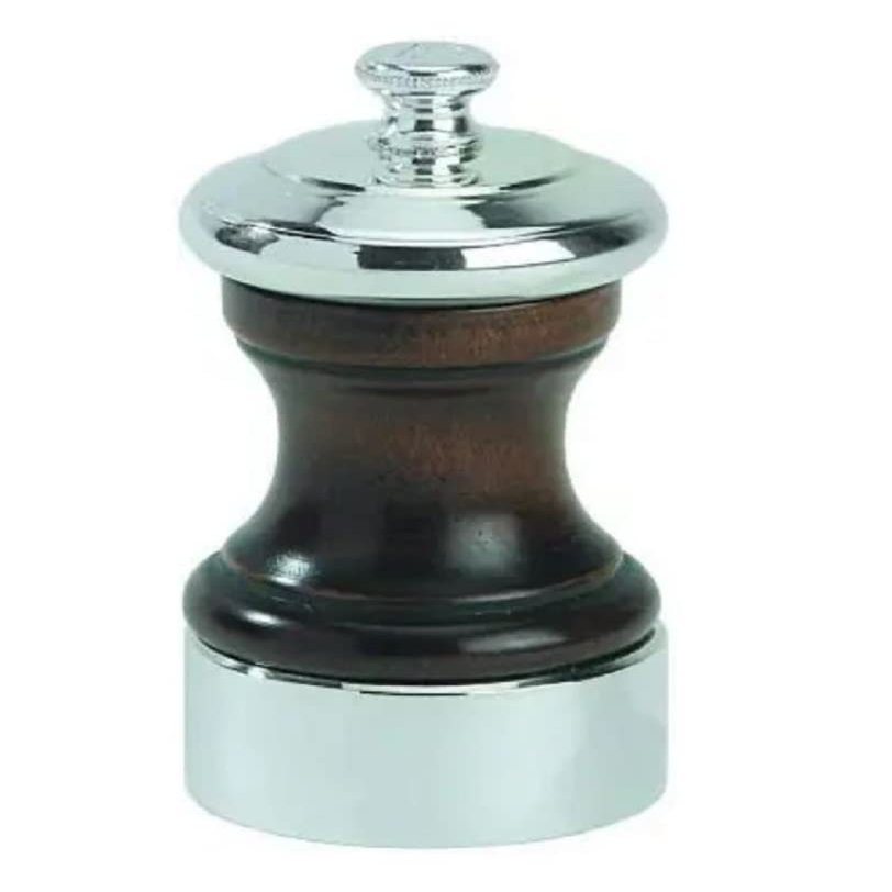 Peugeot Palace 4 Inch Silver Plated Pepper Mill, Antique Brown, 7.20 x 5.20 x 10.00 cm (19570)