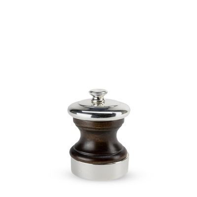 Peugeot Palace 4 Inch Silver Plated Salt Mill, Antique Brown, 7.20 x 5.20 x 10.00 cm