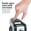 Hamilton Beach Smooth Edge Electric Automatic Can Opener for Kitchen with Easy Push Down Lever, Extra Tall, Includes Stainless Steel Scissors, Black and Chrome (76607) view 3
