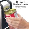 Hamilton Beach Smooth Edge Electric Automatic Can Opener for Kitchen with Easy Push Down Lever, Extra Tall, Includes Stainless Steel Scissors, Black and Chrome (76607) view 4