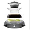 EVA SOLO | Fridge Carafe 1.0L | For Hot & Cold Drinks | 100% drip-free | Dishwasher-safe Borosilicate Glass | Stainless steel & Silicone Pouring Lip | Fits Most Refrigerator Doors | Danish Design view 3