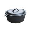 Lodge 7-Quart Cast Iron Dutch Oven  Made in USA, Pre-Seasoned, PFAS-Free & Non-Toxic, Heat-Treated, Induction Compatible, Self-Basting Lid, Durable Multi-Use Cooking Pot for Oven to Table view 1