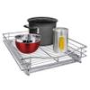 LYNK PROFESSIONAL Pull Out Cabinet Organizer, 17" x 18" Slide Out Drawers for Kitchen Cabinets - Sliding Pull-Out Pantry Shelves  Home Shelf Organizers - Lifetime Ltd. Warranty, Chrome view 1