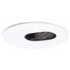 HALO Recessed 3006WHBB 3-Inch 35-Degree Adjustable Slot Aperture White Trim with Black Baffle view 1