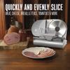 Weston Electric Meat Cutting Machine, Deli & Food Slicer, Adjustable Slice Thickness, Non-Slip Suction Feet, Removable 9 Stainless Steel Blade, Easy to Clean view 2
