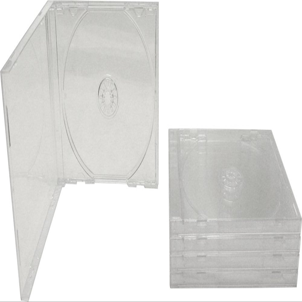5 Standard Empty Clear Replacement CD Jewel Boxes with Clear Inner Trays (Assembled) #CDBIS10CL