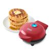 Dash Mini Waffle Maker- Compact Electric Iron for Creative Homemade Treats - PTFE nonstick surface - Easy-to-Clean - Perfect for Kids & Families - Red view 1