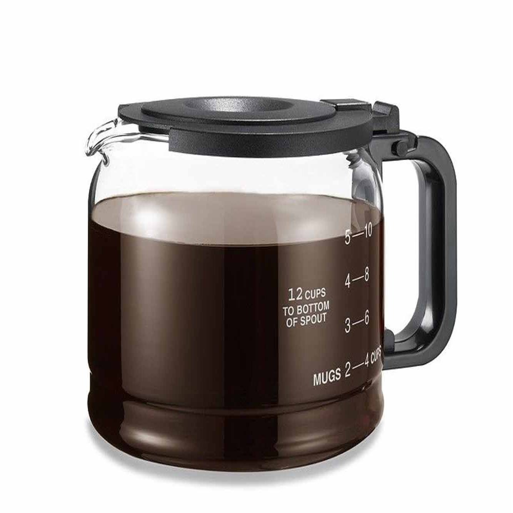 CAF BREW COLLECTION 1-GL220-BL GL220 Replacement Carafe, 4, Black
