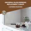 Cafe Brew Collection Premium 4-Cup Universal Glass Espresso Carafe Replacement - Fits Hamilton Beach, Mr. Coffee, Breville, and More Espresso Machines view 3