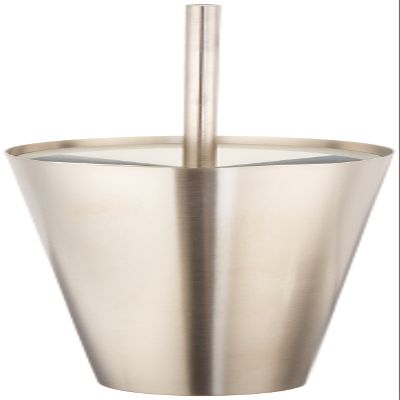 AXOR Toilet Brush with Holder Wall-Mounted 15-inch Modern Accessories in Brushed Nickel, 40835820