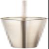 AXOR Toilet Brush with Holder Wall-Mounted 15-inch Modern Accessories in Brushed Nickel, 40835820 view 1