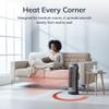 Lasko Oscillating Digital Ceramic Tower Heater for Home with Adjustable Thermostat, Timer and Remote Control, 23 Inches, 1500W, Silver, 755320 view 3