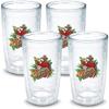 Tervis Margaritaville - It's 5 O'Clock Somewhere - Red Parrot Made in USA Double Walled Insulated Tumbler Travel Cup Keeps Drinks Cold & Hot, 16oz 4pk, Classic view 1