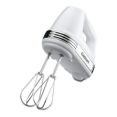 Cuisinart HM-70 Power Advantage 7-Speed Hand Mixer, Silver,White