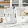 Cuisinart Power Advantage 5-Speed Hand Mixer, 220W-Motor Hand Blender Electric Mixer with 5 Speed Settings, Extra-Long Dishwasher-Safe Beaters, 60-Inch Swivel Cord, HM-50, White view 2
